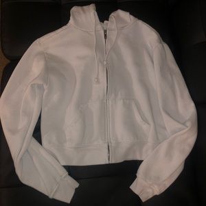 White zip up